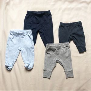Bundle Set of 4 Carter’s Baby Boy Pants, NB size